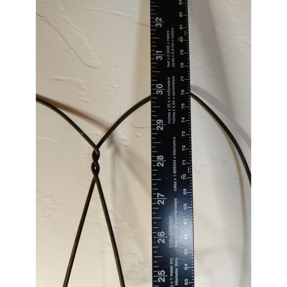 Vintage Looped Offset Wooden Handle Rug Beater ~ 12x30" - Picture 6 of 7